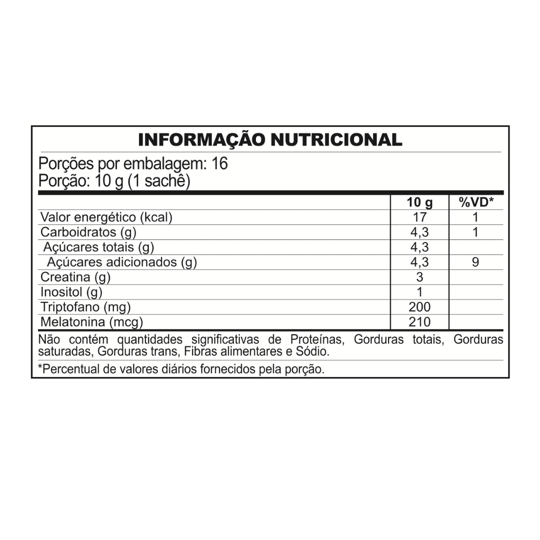 Sono e Recuperação · Sachê Individual · 16 unidades